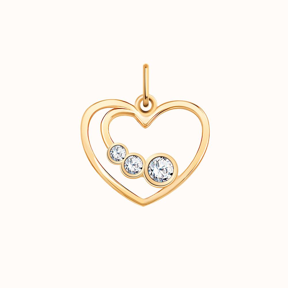 Hallmark Yellow Gold and Diamond Pendant