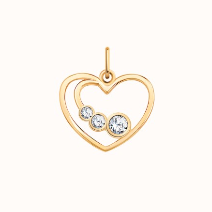 Hallmark Yellow Gold and Diamond Pendant