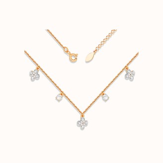 Diamond Dangling Clip On Austrian Zirconium Earring