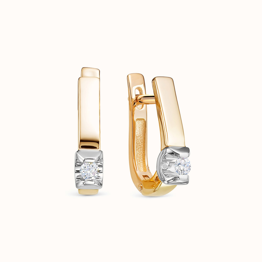 Diamond Dangling Clip On Austrian Zirconium Earring