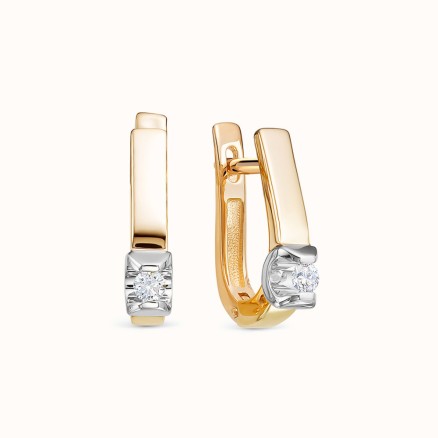Diamond Dangling Clip On Austrian Zirconium Earring
