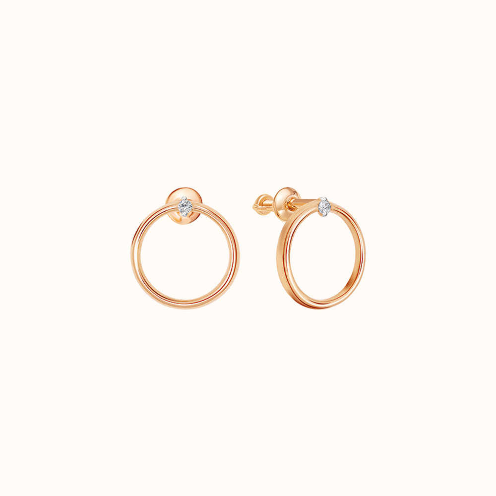 Joyalukkas Rose Gold 18kt Stud Earring