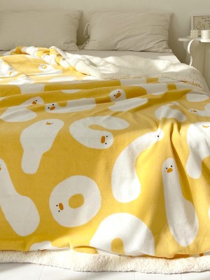 Adorable Duck Plush Blanket