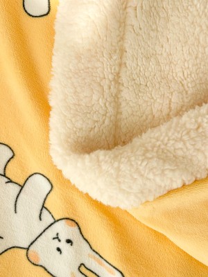 Creamy Yellow Bunny Plush Blanket Creamy Yellow Bunny Plush Blanket