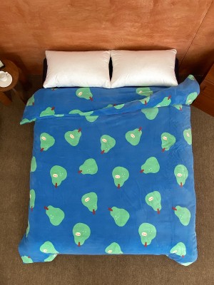 Large Pear Plush Duvet Cover