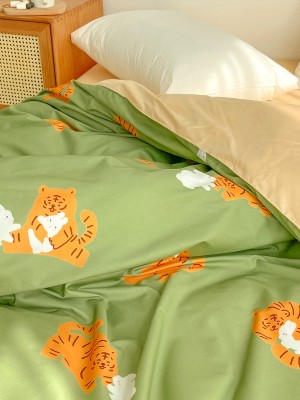 Cartoon Tiger Cotton Duvet Cover