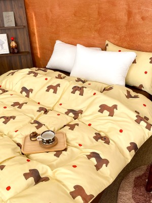 Brown Pony Long Staple Cotton Duvet Cover