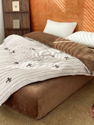 Thick Plush Mushroom Duvet Cover