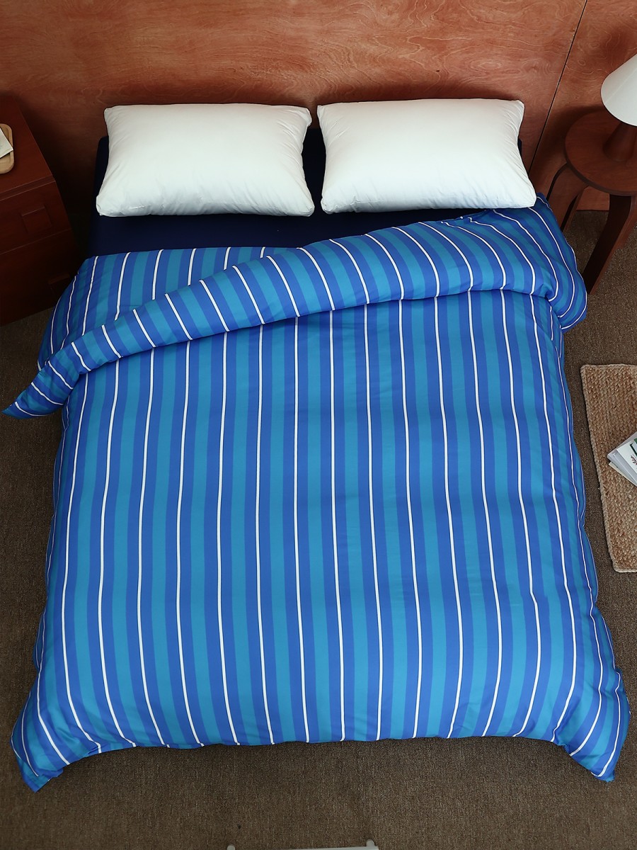 Simple Striped Cotton Duvet Cover