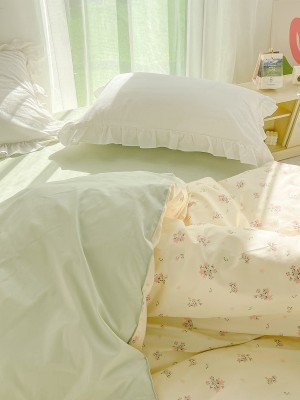 Colorful Floral Cotton Duvet Cover