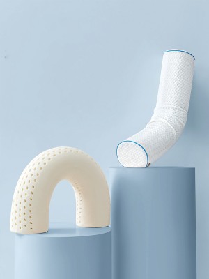 Cylindrical Latex Cervical Pillow