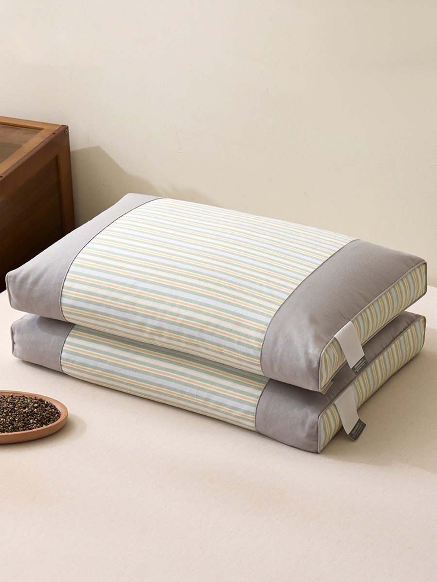 Buckwheat Pillow Made of Coarse Cotton