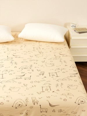 Illustration Print Bed Sheet