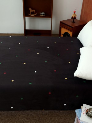 Polka Dot Cream Fleece Bed Sheets