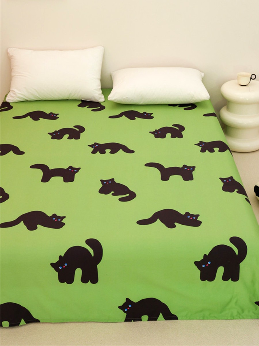 Black Cat Long Staple Cotton Bed Sheets