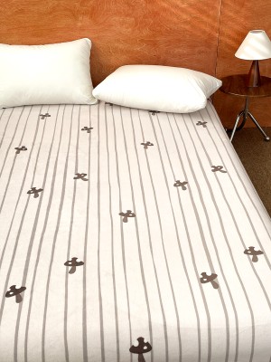 Striped Mushroom Print Bed Sheets