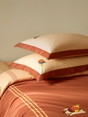 Cartoon Brushed Cotton Bedding Set