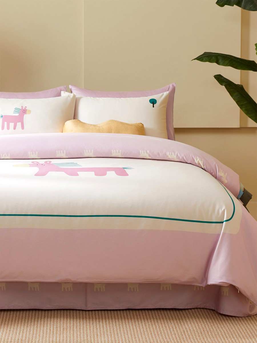 Pink Pony Bedding Set