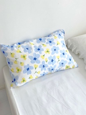 Spring Floral Cotton Pillowcase